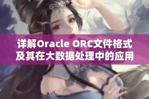 详解Oracle ORC文件格式及其在大数据处理中的应用与优势