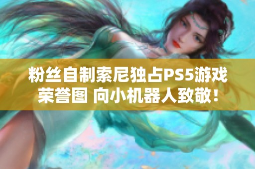 粉丝自制索尼独占PS5游戏荣誉图 向小机器人致敬！