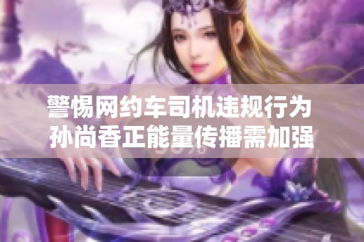 警惕网约车司机违规行为 孙尚香正能量传播需加强