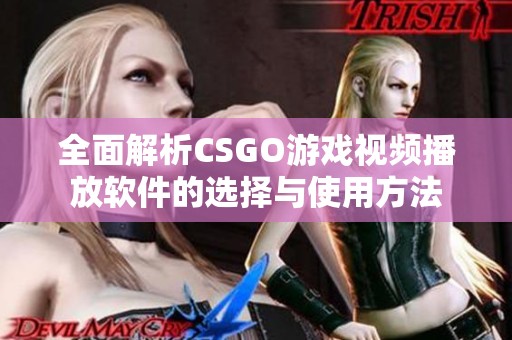 全面解析CSGO游戏视频播放软件的选择与使用方法