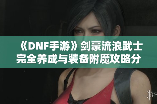 《DNF手游》剑豪流浪武士完全养成与装备附魔攻略分享