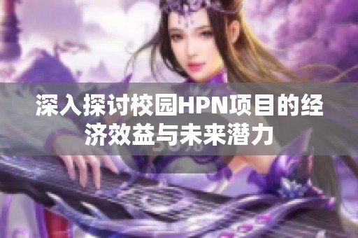 深入探讨校园HPN项目的经济效益与未来潜力