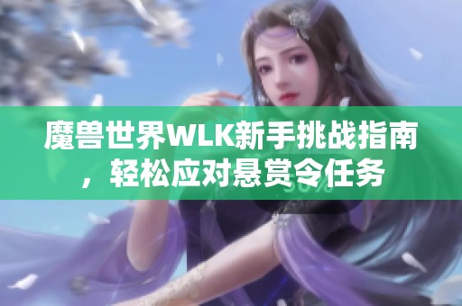 魔兽世界WLK新手挑战指南，轻松应对悬赏令任务