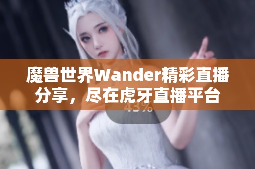 魔兽世界Wander精彩直播分享，尽在虎牙直播平台