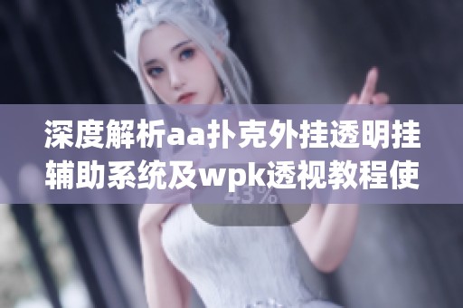 深度解析aa扑克外挂透明挂辅助系统及wpk透视教程使用方法