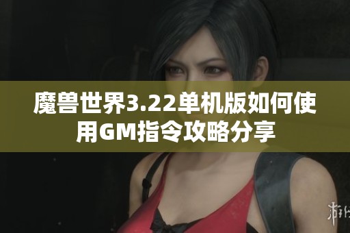 魔兽世界3.22单机版如何使用GM指令攻略分享
