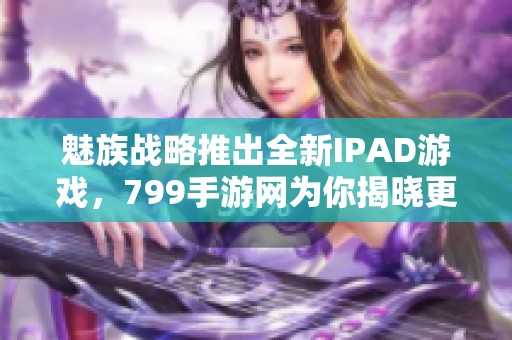 魅族战略推出全新IPAD游戏，799手游网为你揭晓更多精彩内容