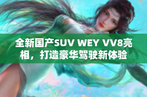 全新国产SUV WEY VV8亮相，打造豪华驾驶新体验