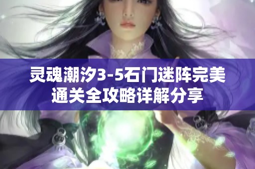 灵魂潮汐3-5石门迷阵完美通关全攻略详解分享