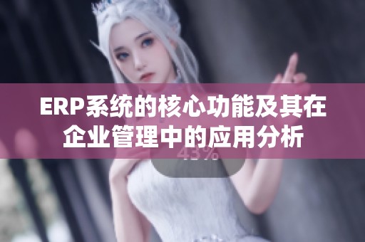 ERP系统的核心功能及其在企业管理中的应用分析