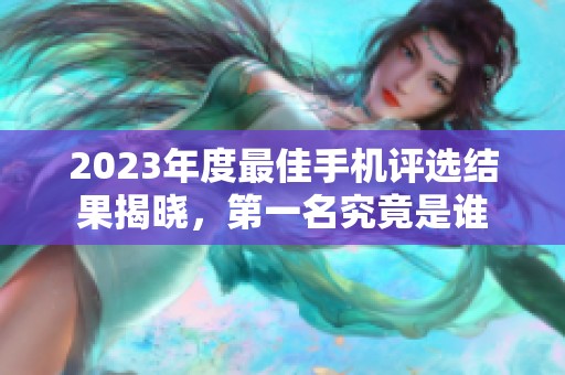 2023年度最佳手机评选结果揭晓，第一名究竟是谁