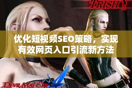 优化短视频SEO策略，实现有效网页入口引流新方法