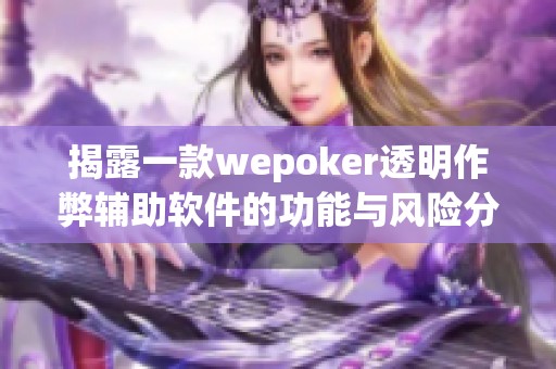 揭露一款wepoker透明作弊辅助软件的功能与风险分析