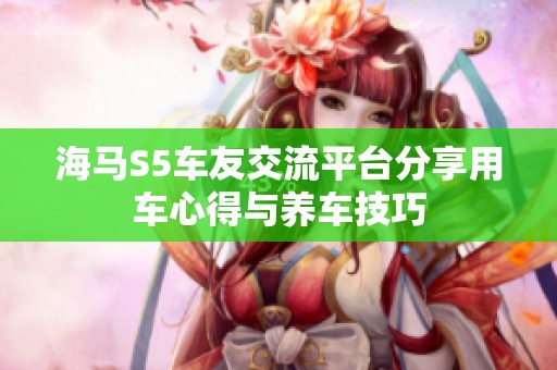 海马S5车友交流平台分享用车心得与养车技巧